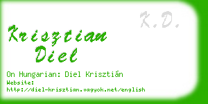 krisztian diel business card